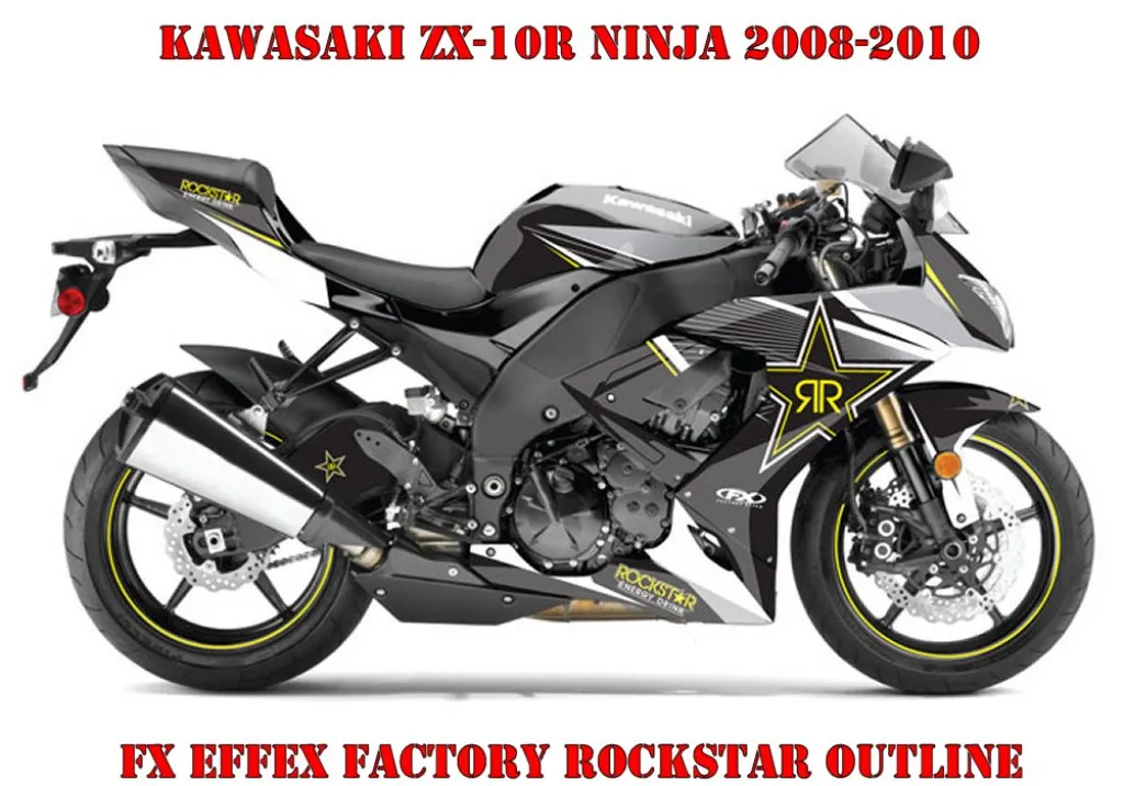 Beispiel Bild für die Farben, Rockstar Outline für Kawasaki ZX-10R 2008-2010